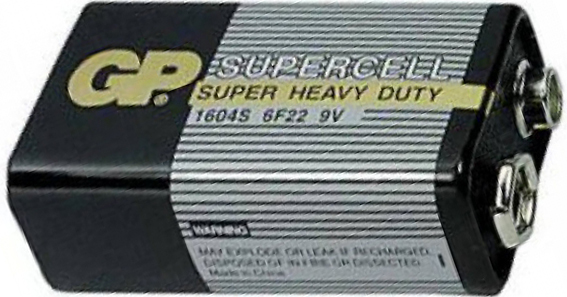 Батарея солевая GP Supercell 6F22 9v, 
